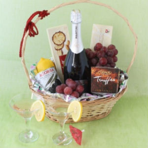 Вечерняя корзина с мартини в Заречье