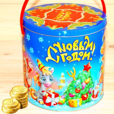 Недорогой детский новогодний подарок 1000 грамм в Заречье
