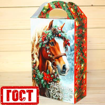 Сладкий новогодний подарок по ГОСТу в картонной упаковке в Заречье