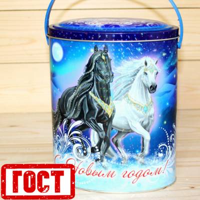 Сладкий новогодний подарок по ГОСТу в жестяной упаковке в Заречье