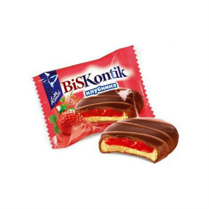 Тарталетки "БисКонтик" вкус клубники в Заречье
