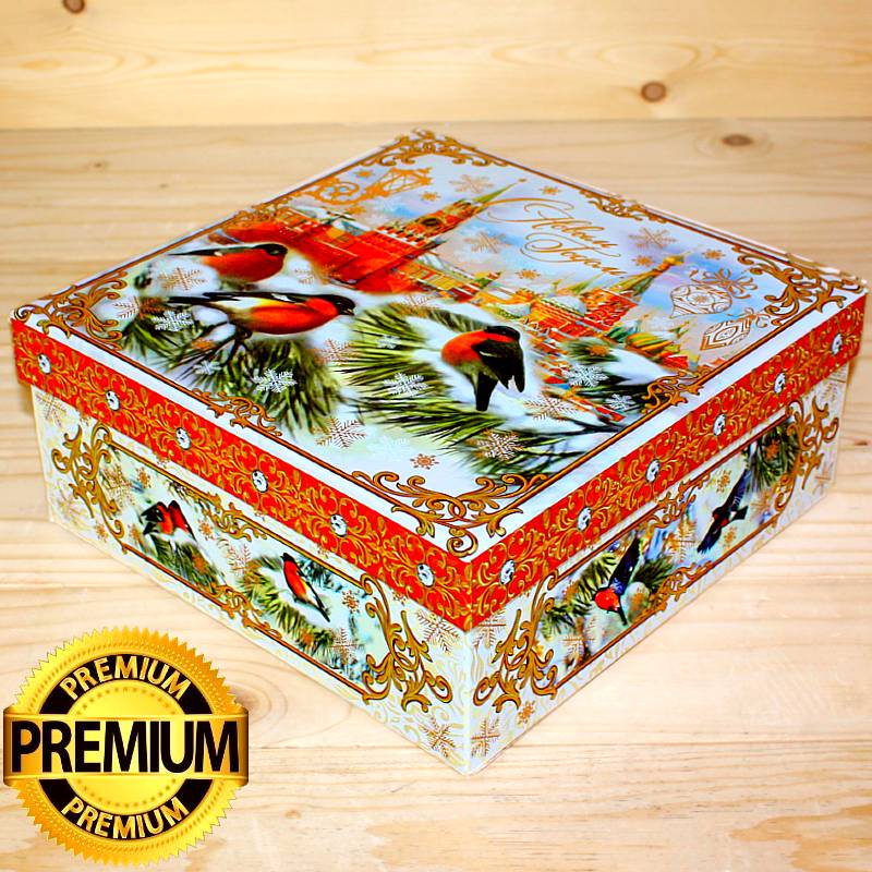 Сладкий новогодний премиум подарок в картоне 2026 года в Заречье