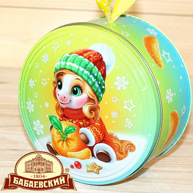 Сладкий новогодний подарок Бабаевский в жестяной упаковке в Заречье