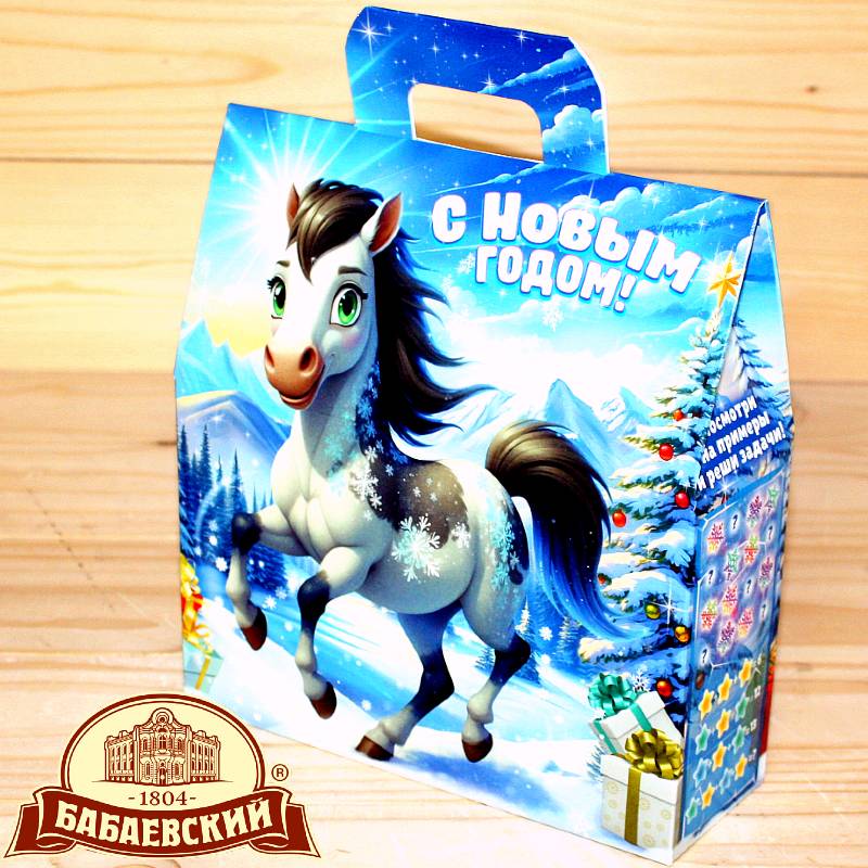 Сладкий новогодний подарок Бабаевский в картонной упаковке упаковке в Заречье